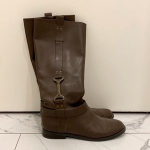 Nine West Nwavonna Leather Riding Boots